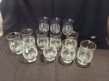 Libby - Arby's Winter Snow Scene Holiday Christmas Water and Wine Glasses picture