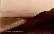 Postcard RPPC Gower Peninsula Rhossili Bay UK picture