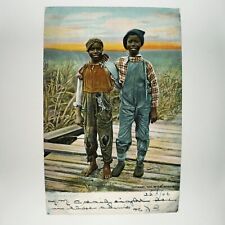 Sunny South Raphael Tuck Postcard c1906 African American Friends Boys A3178 picture