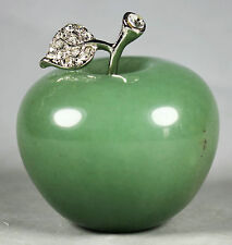 Beautiful Natural Dongling Jade Crystal Apple Figurine Decoration Crystal Giftss picture