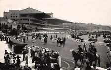 Mexico City Hippodromo Horse Racing Fiesta RPPC Real Photo Postcard c 1940s-50s picture