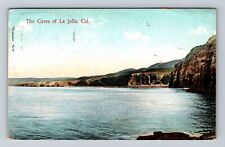 La Jolla CA-California, The Caves, Pacific Ocean, Antique Vintage c1916 Postcard picture