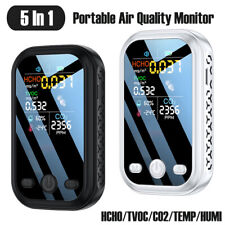 Mini Carbon Dioxide Detector HCHO/TVOC/TEMP/HUMI/CO2 Air Quality Monitor Alarm picture