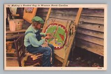 Hooked Rug North Carolina Vintage Postcard picture