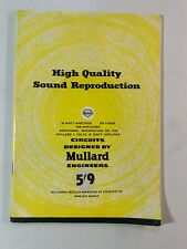 Vintage Catalogues - Mullard High Quality Sound Reproduction 1955 picture