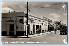 Matamoros Tamaulipas Mexico Postcard Matamoros Street c1930's Posted picture