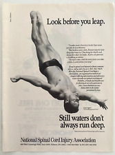National Spinal Cord Injury Association Greg Louganis Vintage 1988 Magazine Ad picture