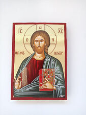 Jesus Evlogon large Goldprint Greek byzantine orthodox icon handmade picture