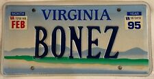 Vanity BONEZ BONES license plate Skeleton Skull  TV FBI Forensic Dead Body Meat picture