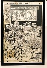 Marvel's Greatest Comics Fantastic Four #28 Jack Kirby 11x17 FRAMED Original Art picture