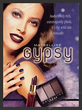 Maybelline 1990s Print Advertisement 1998 Gypsy Christy Turlington Cosmetics picture