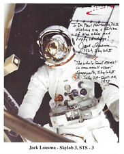 Signed and inscribed NASA litho of astronaut Jack Lousma picture