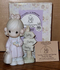1992 Precious Moments Loving, Caring & Sharing Along The Way Figurine MIB picture