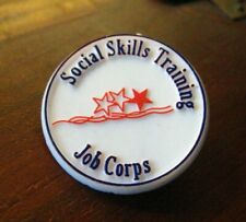 Job Corps Lapel Pin - Vintage Social Skills Training Education Success Badge Pin picture
