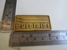 Vintage Metal Purolator Oil Tag Badge Plate BIS picture