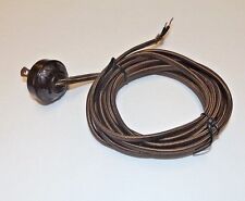 10 F00T BROWN RAYON LAMP CORD SET WITH ANTIQUE STYLE ACORN PLUG NEW 46860JB picture