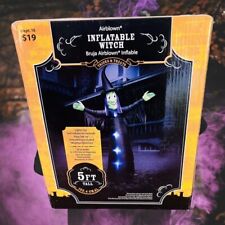 Gemmy Airblown Inflatable Witch 5 Ft Halloween Lights Up Ghost Decorations 2010 picture