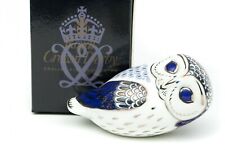 ROYAL CROWN DERBY LIMITED EDITION PLATINUM OWL, EDITION OF 500 picture