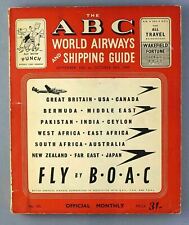 ABC WORLD AIRWAYS GUIDE SEPTEMBER-OCTOBER 1949 TIMETABLE MALAYAN SIAMESE CATC picture