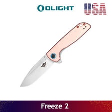 Olight Oknife Freeze 2 Drop Point Blade EDC Knife with Textured Copper Handle picture
