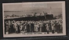 Grand National Steeple Chase Horse Race Liverpool 1930s Ad Trade Card picture