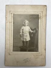 Young Girl On Chair Curls Cabinet Boudoir Card Eugene Oregon picture