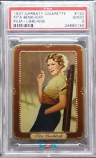 Fita Benkhoff 1937 Garbaty Passion Film Favorites Embossed Cigarette Card PSA 2 picture