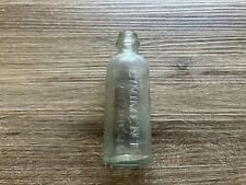 Vintage Johnson’s American Liniment Clear Glass Apothecary Medicine Bottle picture