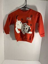 101 Dalmations Crew Neck Sweatshirt Puppy Vintage 90s Disney Kids Size Small picture