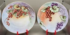 Set Of 2 Antique Ohme Silesia Germany Collector Plates Both Signed L M - 7 3/4