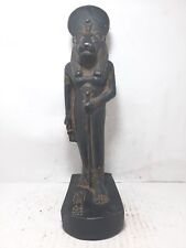 RARE ANCIENT EGYPTIAN ANTIQUE Statue Sekhmet with Key of Life Luck Hiroglyphic picture