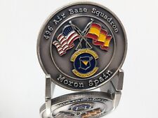 US Airforce 496 Air Base Squadron Moron Spain Challenge Coin #671 picture