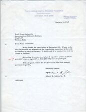Albert SABIN (1906–1993): Typed Letter Signed (VACCINE) (CHILDREN'S HOSPITAL) picture
