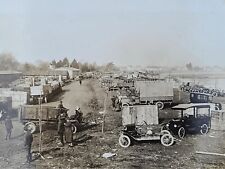 Antique Photograph 1910 Movie Photo Scenic Cars Trucks Committee Public Info picture