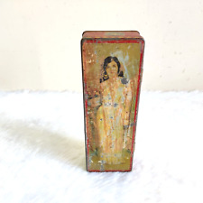 1920s Vintage Lady Graphics Bull Brand Cinema Glycerine Soap Advertising Tin Old picture