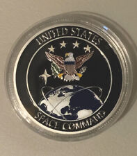 SPACE FORCE COIN IN CASE UNITED STATES MILITARY NASA COMMAND AIR FORCE MINT picture
