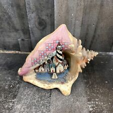 2009 Jim Shore Tranquility is By The Sea Conch Shell With Coastal Scene picture