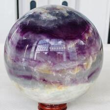 2280G Natural Fluorite ball Colorful Quartz Crystal Gemstone Healing picture