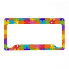 CafePress Autism Puzzle License Plate Holder License Frame (1742118523) picture