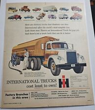 Vintage 1958 International Trucks Print Advertisement Sunday News picture