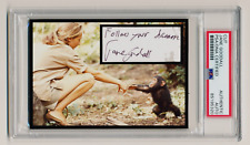Jane Goodall Signed Cut Custom Photo Display PSA/DNA Slabbed Chimps Expert picture