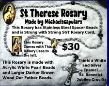 ST THERESE ROSARY AND ROSARY CASE picture
