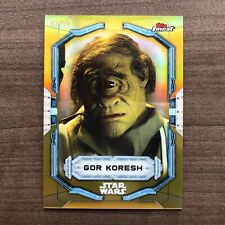 2022 Topps Finest Star Wars Base Card Gold Parallel #'d/50 ~ Pick your Card picture