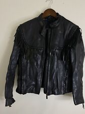 Harley Davidson Leather Jacket Willie G. Vintage Angel Wings (size 40) picture