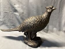 VTG Realistic Resin Male PHEASANT Bird Black Over Gold Leaf *Please Read* picture