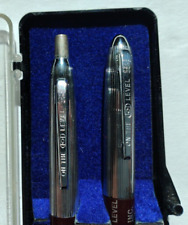 Advertising Pen & Lead Pencil Set W/ Level Nazarth, Pa. Always on the Level NOS picture