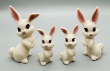 Lot 4 Vintage 70’s Anthropomorphic Bunny Rabbit Easter Bunnies KITSCHY Figurines picture