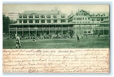 1908 Baseball Game Field Paul Smiths Hotel Adirondack Mountains Troy NY Postcard picture