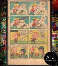 Peanuts #1 Cover Detached and Missing United Feature 1953 RARE Charlie Brown picture