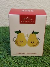 New Hallmark 2023 Keepsake PEAR-FECT TOGETHER Christmas Tree Ornament picture